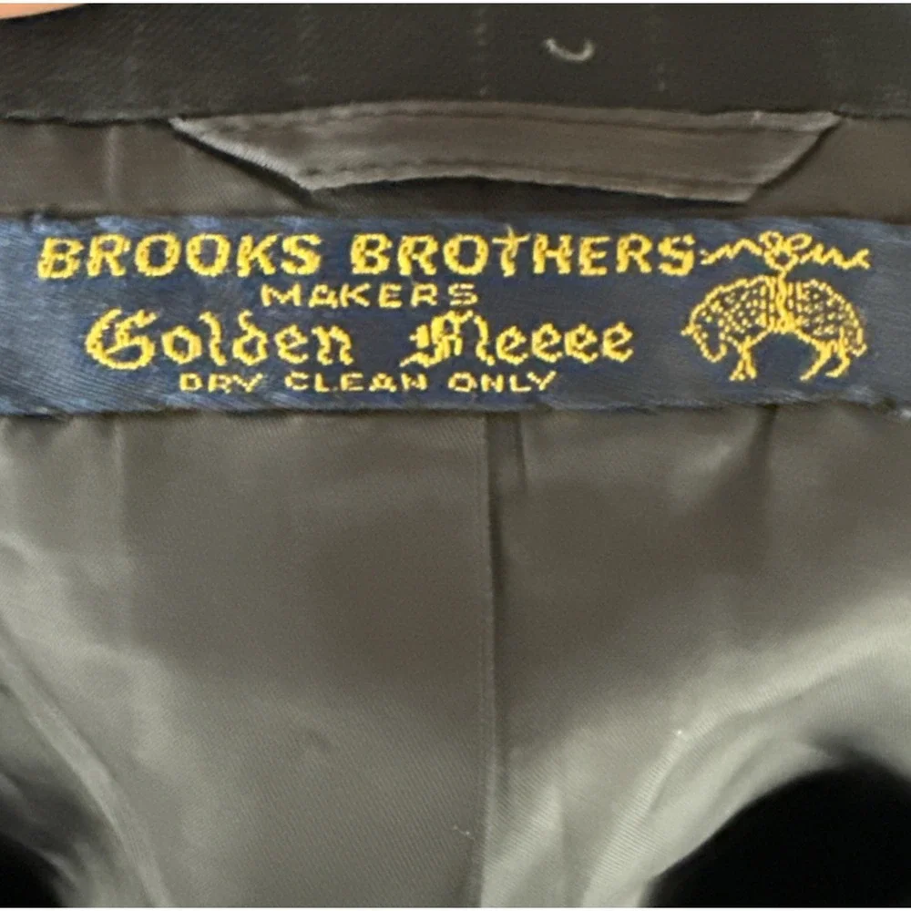 Brooks Brothers Golden Fleece 3-piece Suit Men 41R 32x29 Navy Pinstripe